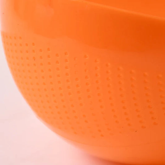 0081 Virgin Rice Bowl Durable Plastic Strainer Water Strainer Vegetable Fruits Washing Bowl