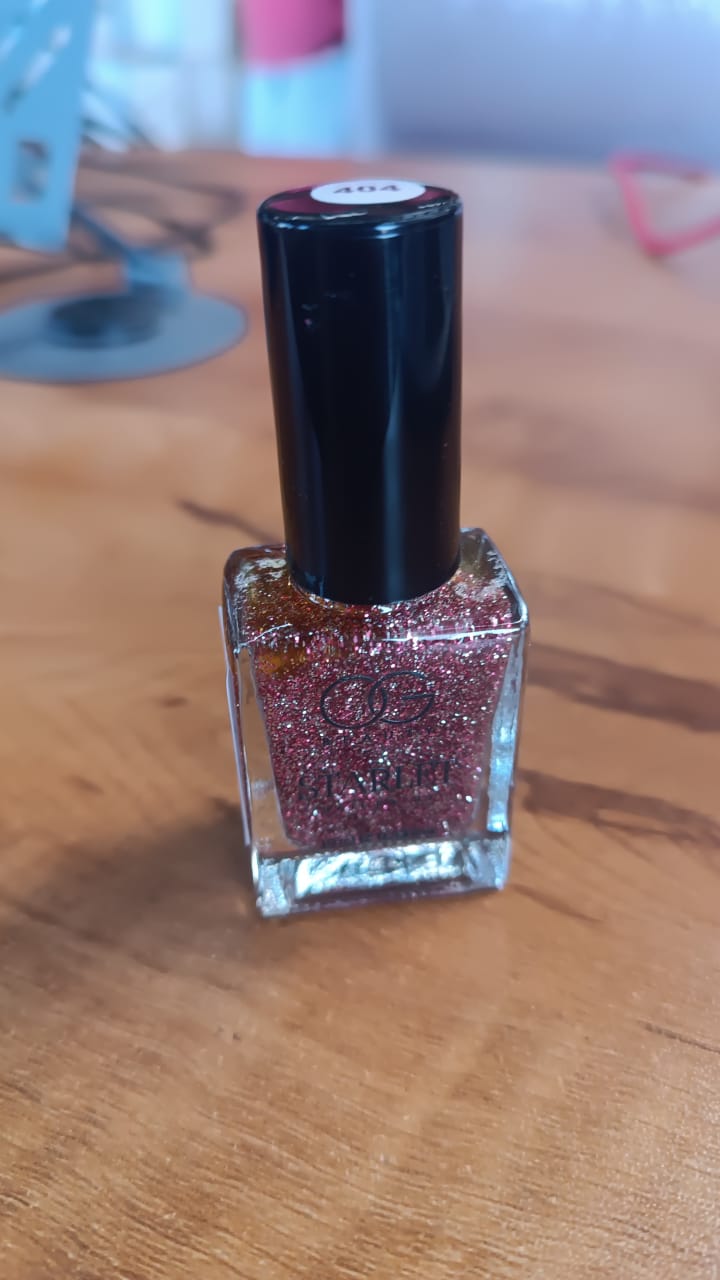 Og Beauty Metallic Rose Starlet Glitter Nail Paint (10 Ml 1 Pc)