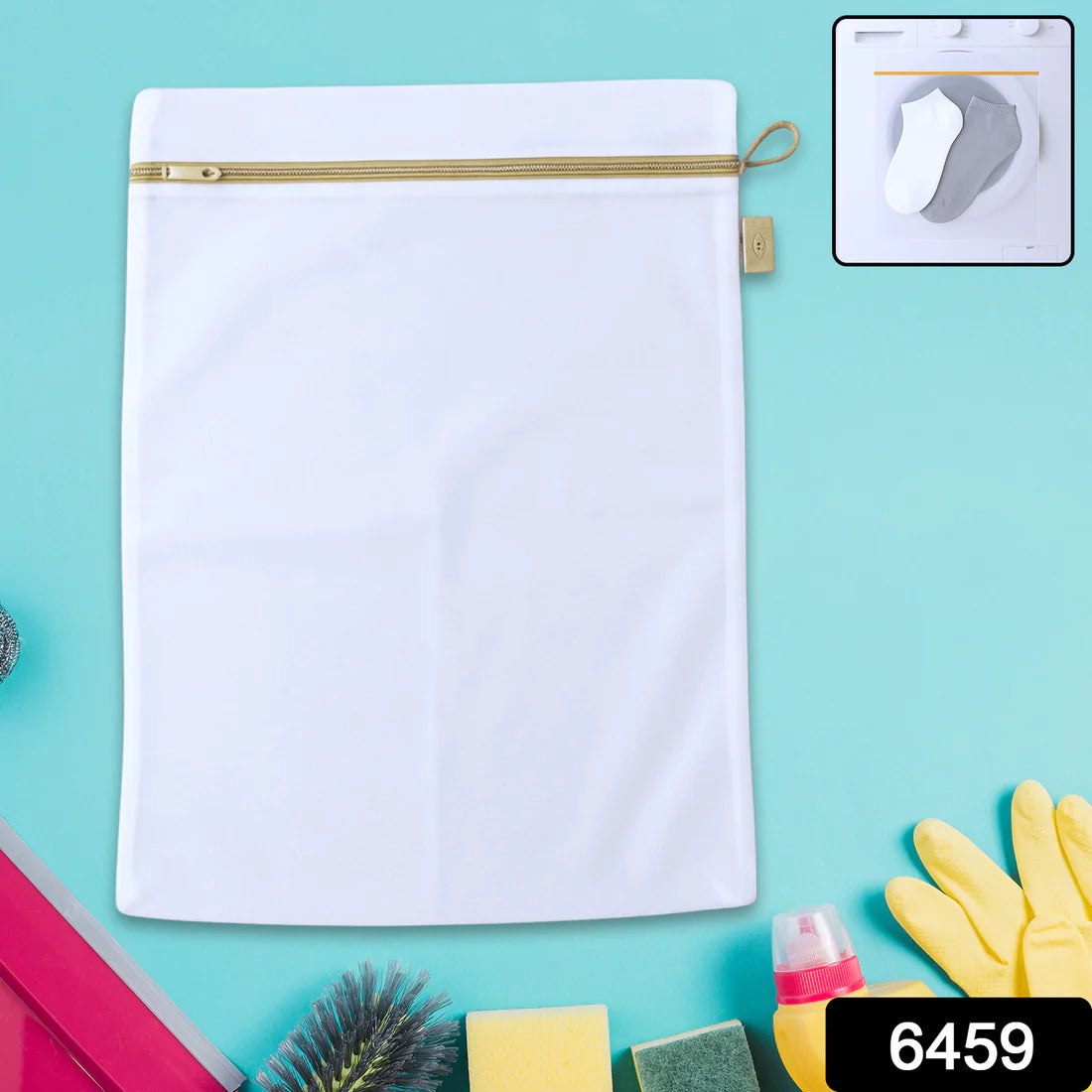 6459 Large Mesh Laundry Bags For Delicates With Premium Zipper Travel Storage Organize Bag Clothing Washing Bags For Laundry Blouse Bra Hosiery Stocking Underwear Lingerie (1 Pc)