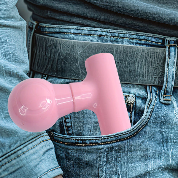 12673 Black Mini Pocket Size Vibrator Full Body Massager Cordless One Button Operation For Body Pain  Relaxation
