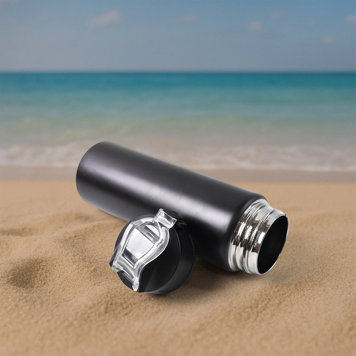 Stainless Steel Sports Water Bottle (Approx 500ml)