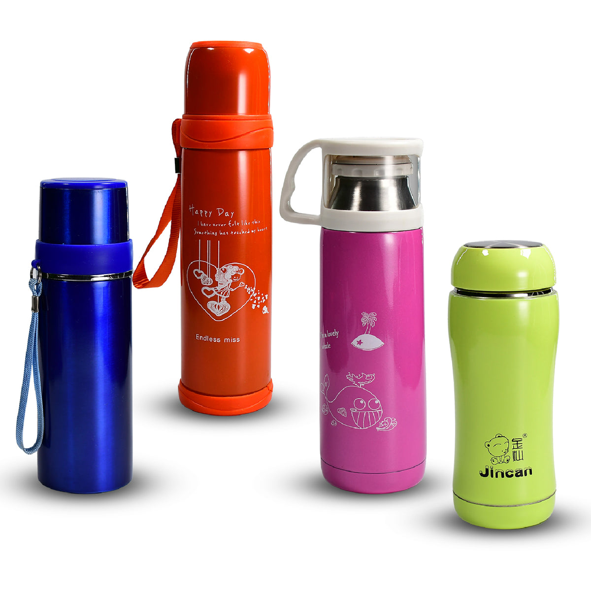 6460 1pc Stainless Steel Mix Bottles For Storing Water And Some Other Types Of Beverages Etc.