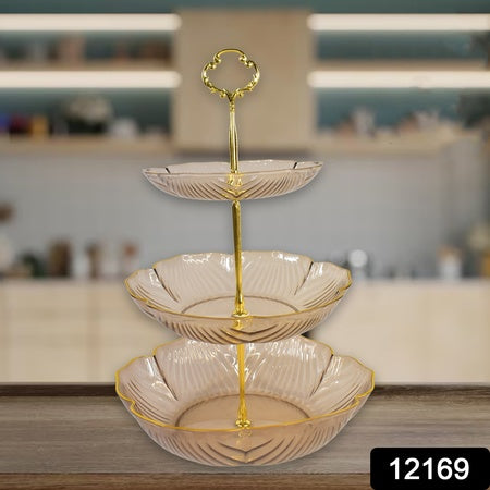 3 Layer Snack Rack Basket Stand Holder (1 Pc)