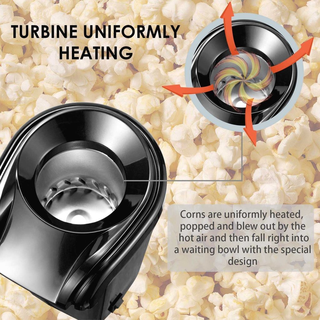 2513 Hot Air Popcorn Popper Electric Machine Snack Maker