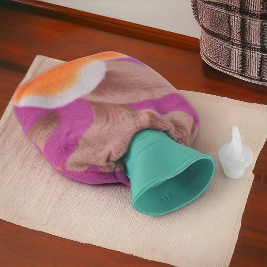 Hot Water Bottle Bag With Cover (1 Pc  Mix Design  Color  250 Ml Approx)