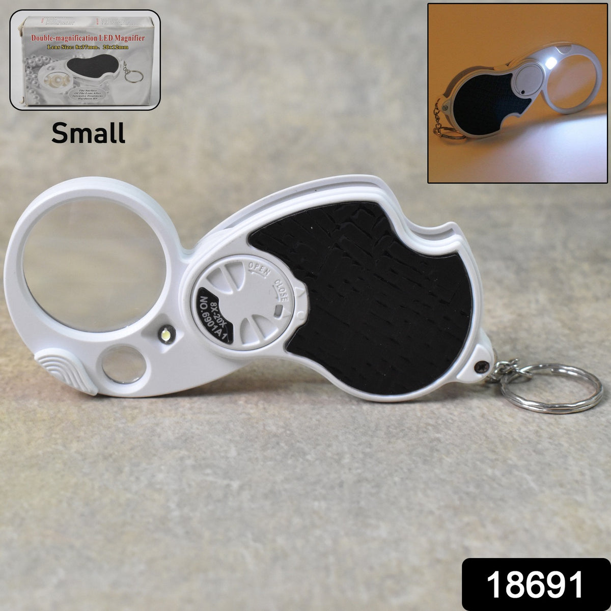 Double-magnification Led Magnifiers With Light (1 Pc  Small)