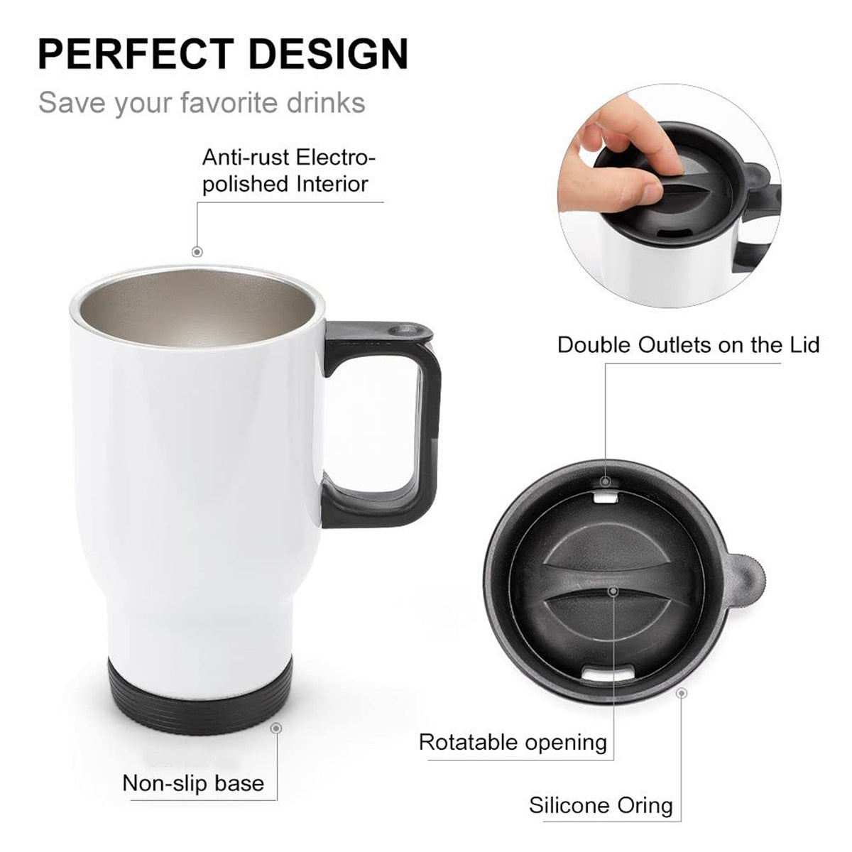 Stainless Steel Vacuum Glass Insulated Glass Coffee Cups 300ml Approx