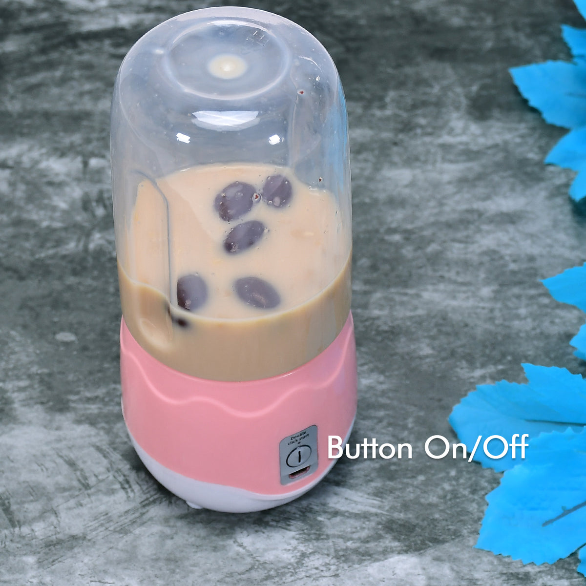 2260 Portable Blender Personal Blender Juicer Cup Mini Handheld Blender With 4 Blades Mixer For Fruit Shakes And Smoothies Portable Juicer (Multicolor)
