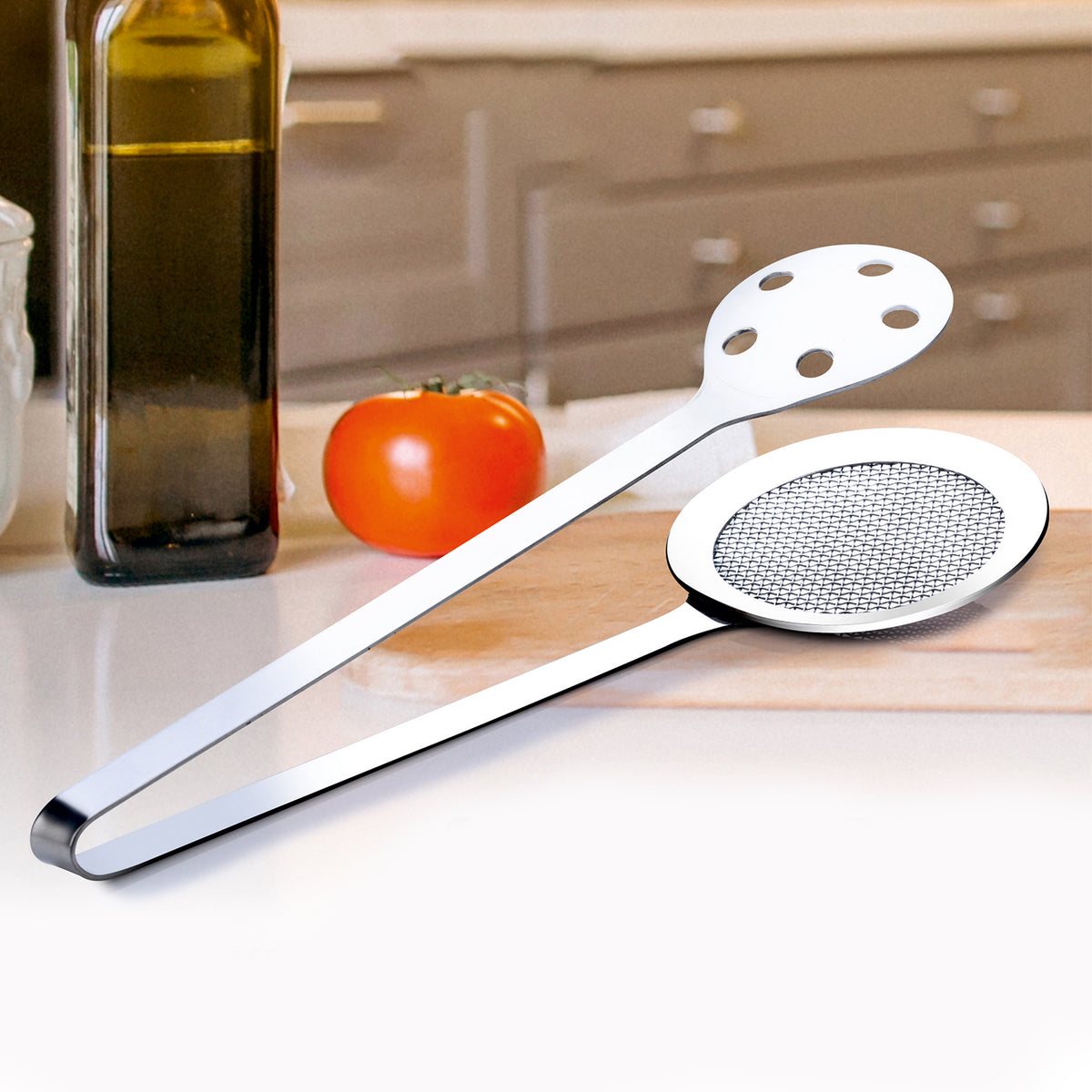 Apex Stainless Steel Skimmer Serving Tong