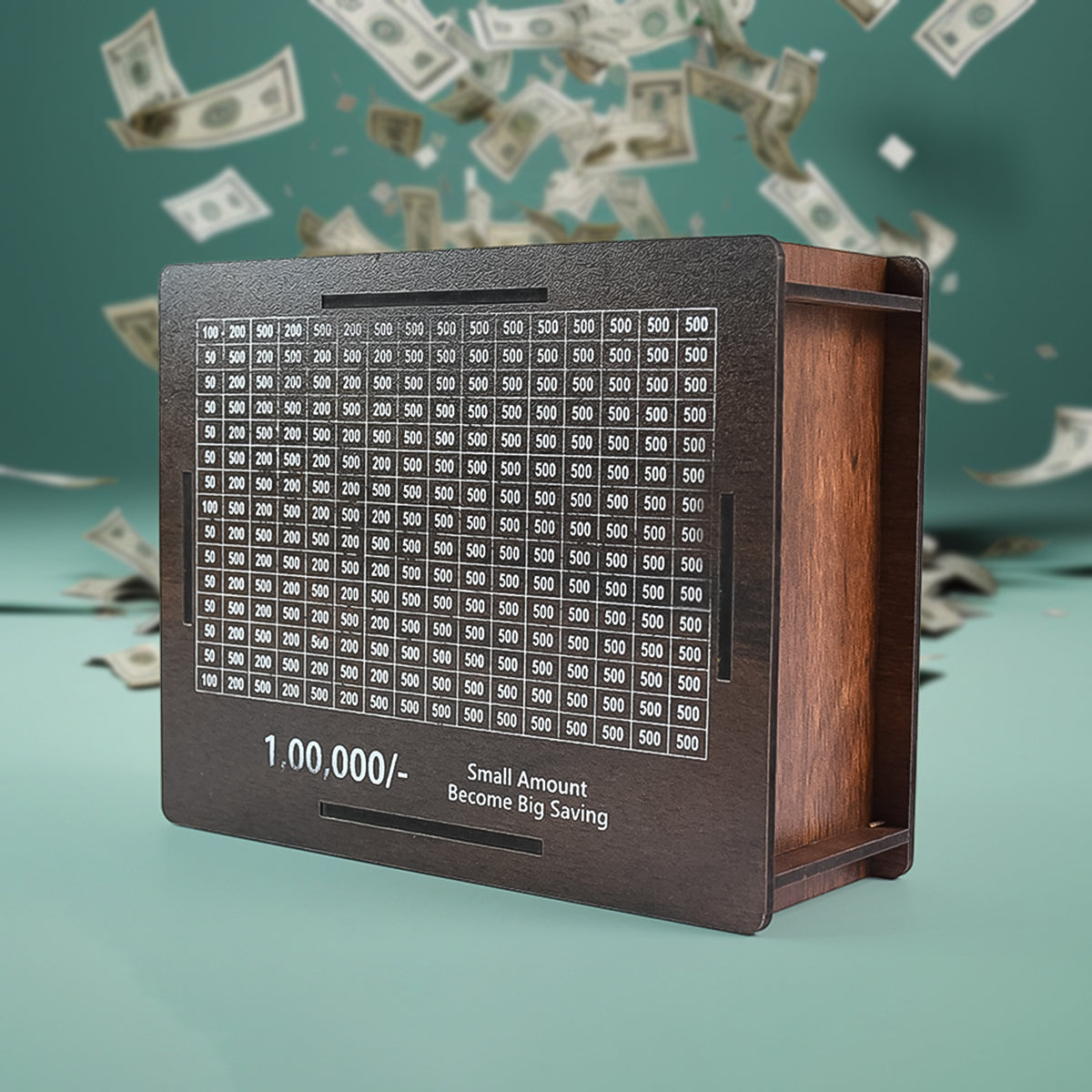 Wooden Money  Piggy Bank Money Box (1 Pc  Pen Not Included)